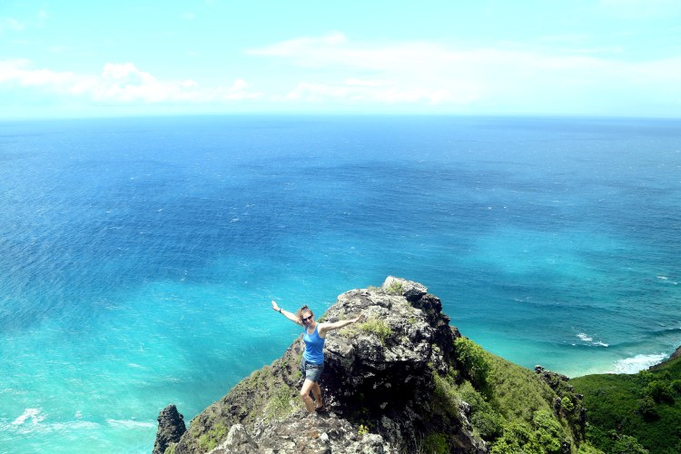 I think dis is pretty blue. Hiking the Na Pali Coast, Kauai